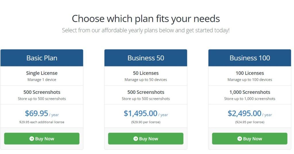 SentryPC_Pricing Plan